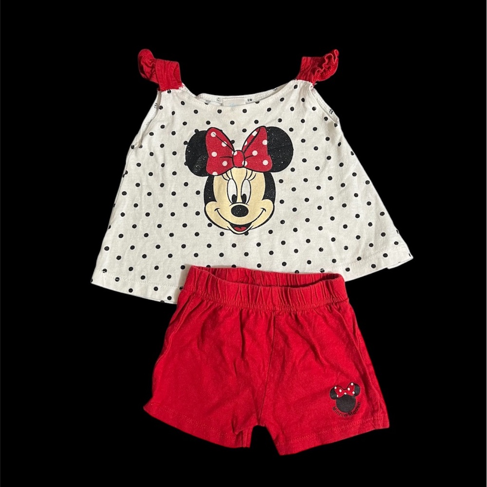 Disney Minnie Mouse baby polkadot top 2-piece set